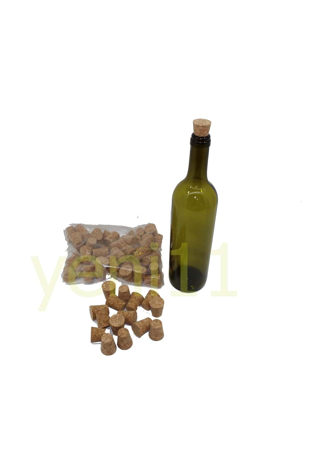 Konik Mantar Tıpası Şarap Şişesine Uygun 30*22*19 Mm 50 Adet