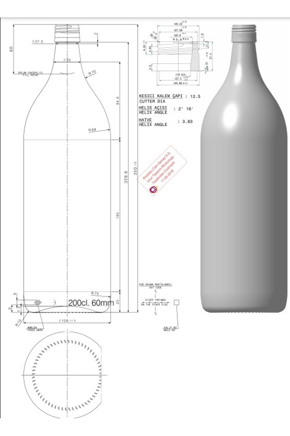 1 Adet Plastik Kapaklı 2 Litre Cam Şişe Şarap Zeytinyağı Su Şişesi Zümrüt Yeşili