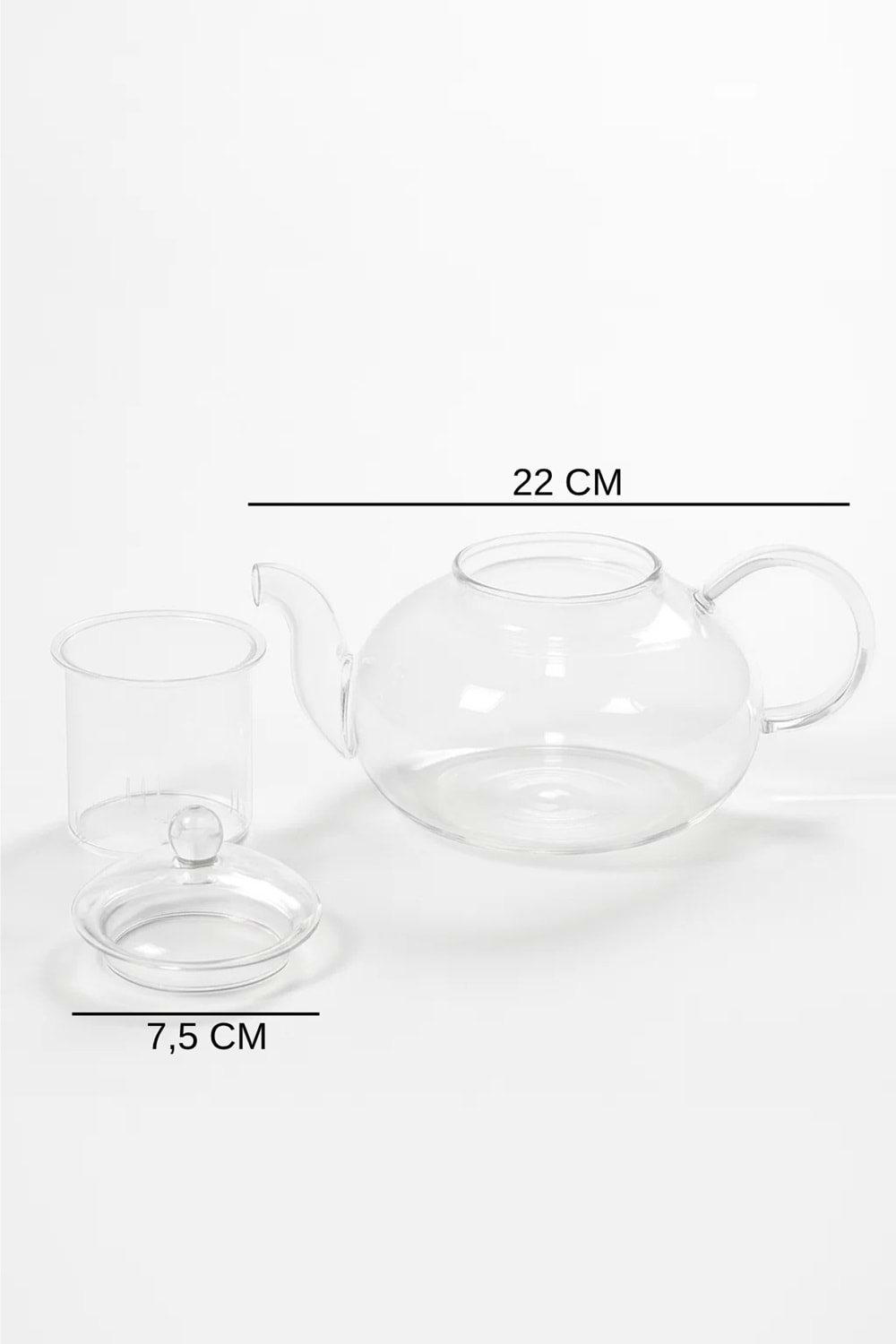 Isıya Dayanıklı Cam Bitki Çayı Demliği – Şeffaf Borosilikat Cam Çaydanlık ve Demlik Seti