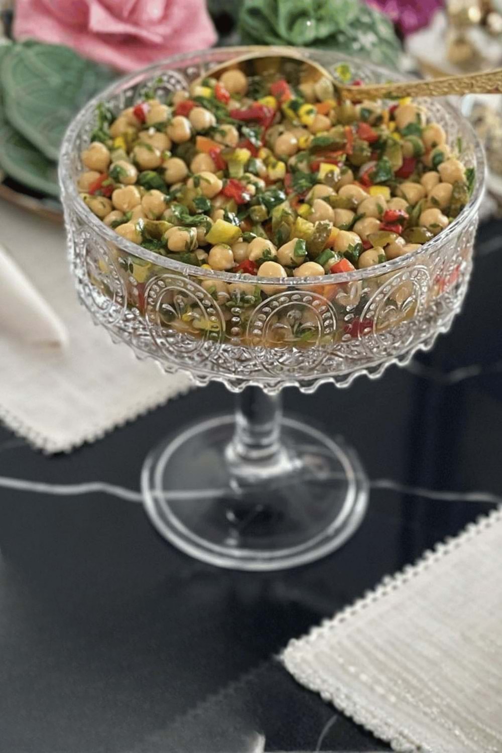 3 Boy El Yapımı Ayaklı Sunum Kasesi - Meyvelik, Çerezlik ve Salata Kasesi Cam Sunumluk