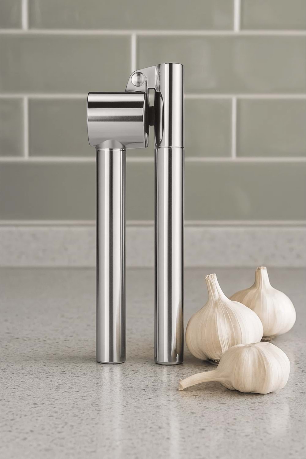 Paslanmaz Çelik Sarımsak Ezici – Sarımsak Ezeceği Rendesi