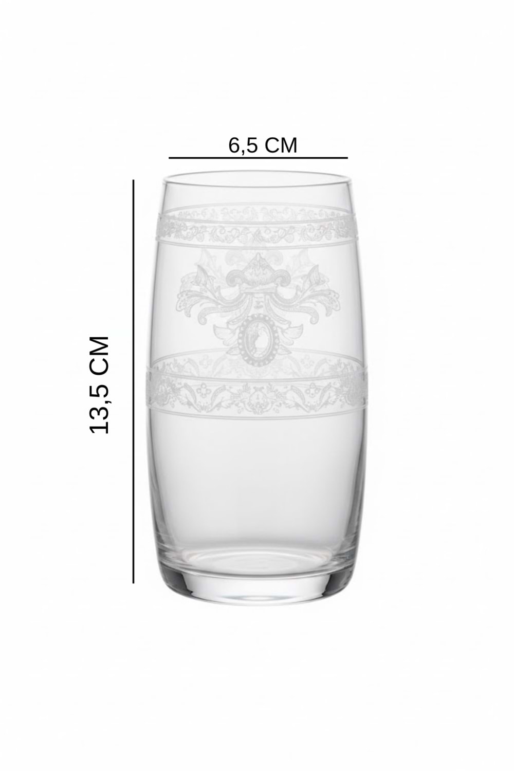 İnsigne Model Desenli Su & Meşrubat Bardağı – 2’li Şeffaf Zarif Set