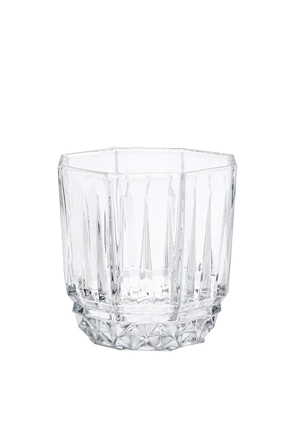 Cam El Yapımı Linea Model Viski Meşrubat Konik Bardak 4'lü Set