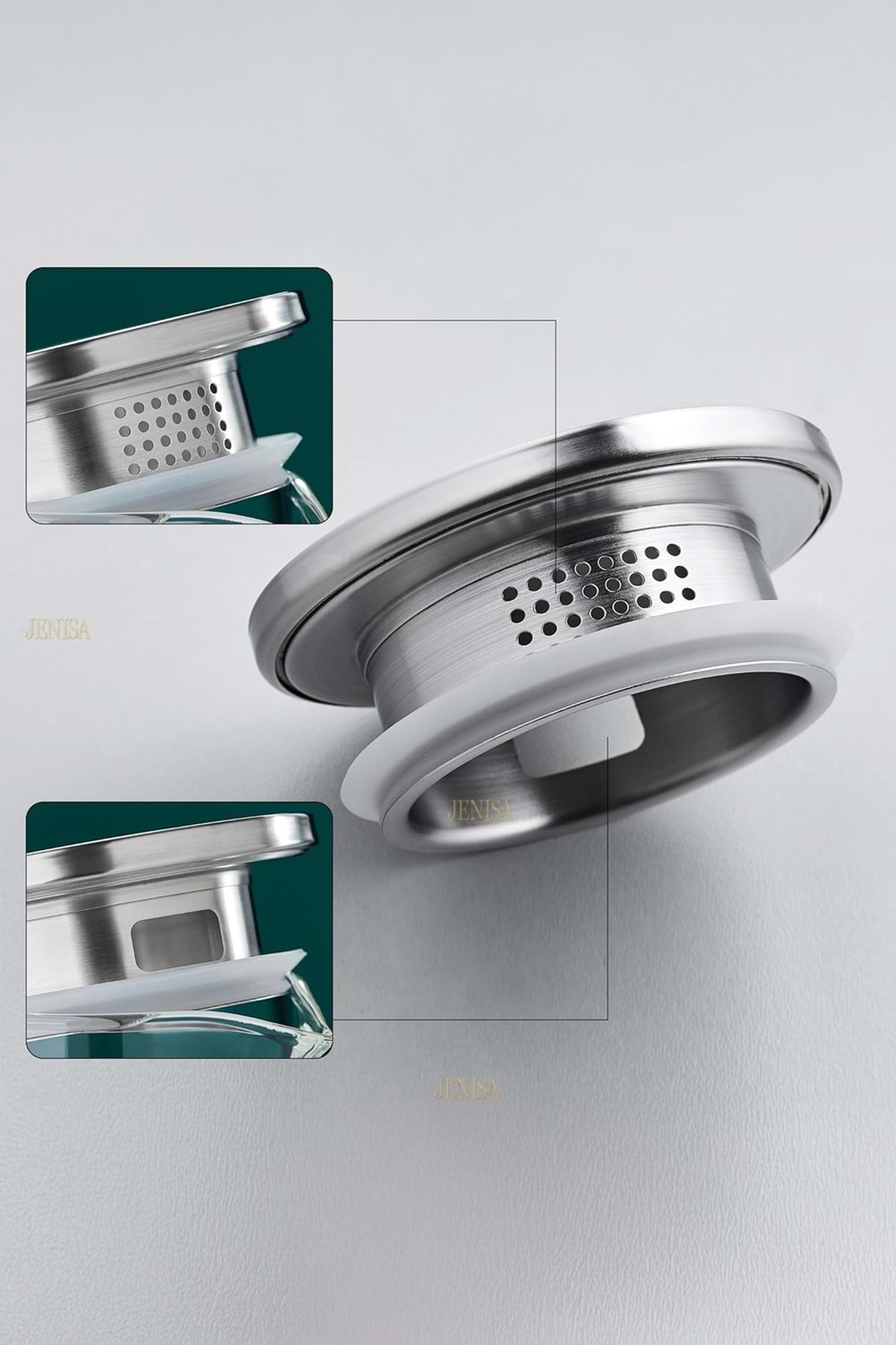 5 Parça Cam Sürahi ve Bardak Seti – Metal Kapaklı 1500 ml Sürahi + 4 Adet 350 ml Bardak