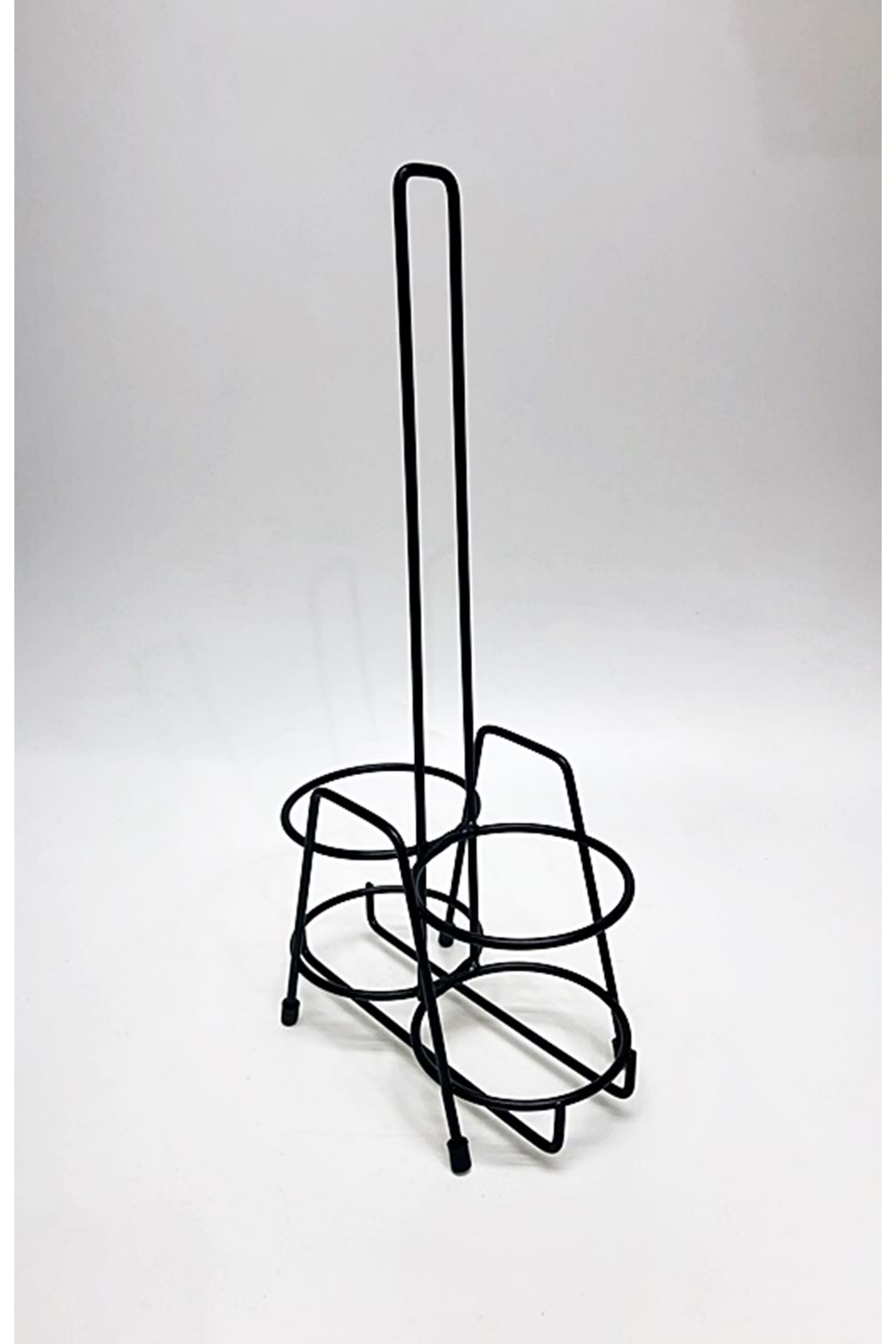 2 Li Metal Siyah Stant Yağdanlık Sosluk