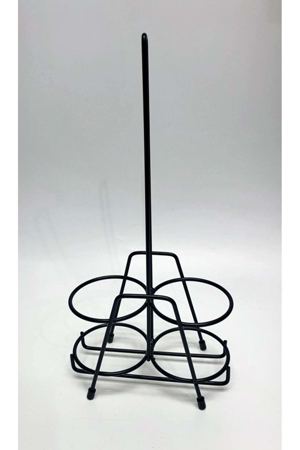 2 Li Metal Siyah Stant Yağdanlık Sosluk