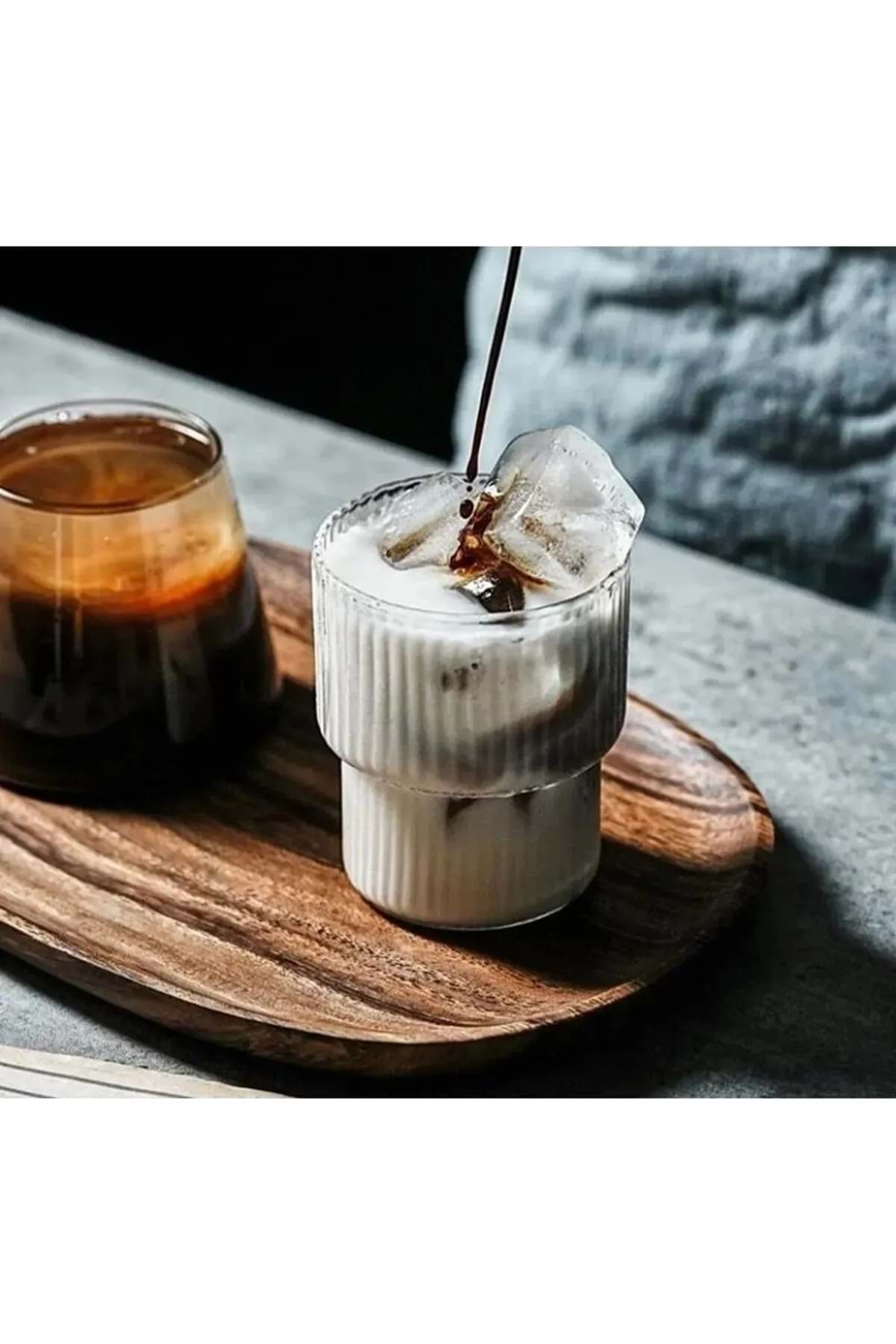 Isıya Dayanıklı Borosilikat Origami Stil Kahve Ve Sunum Bardağı 300 ml 2 Adet