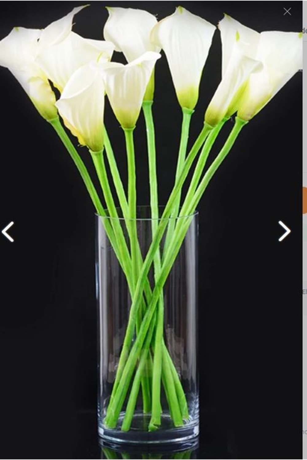 Dekoratif Silindir Cam Bambu Canlı Kuru Çiçek Vazo 10x20 Cm