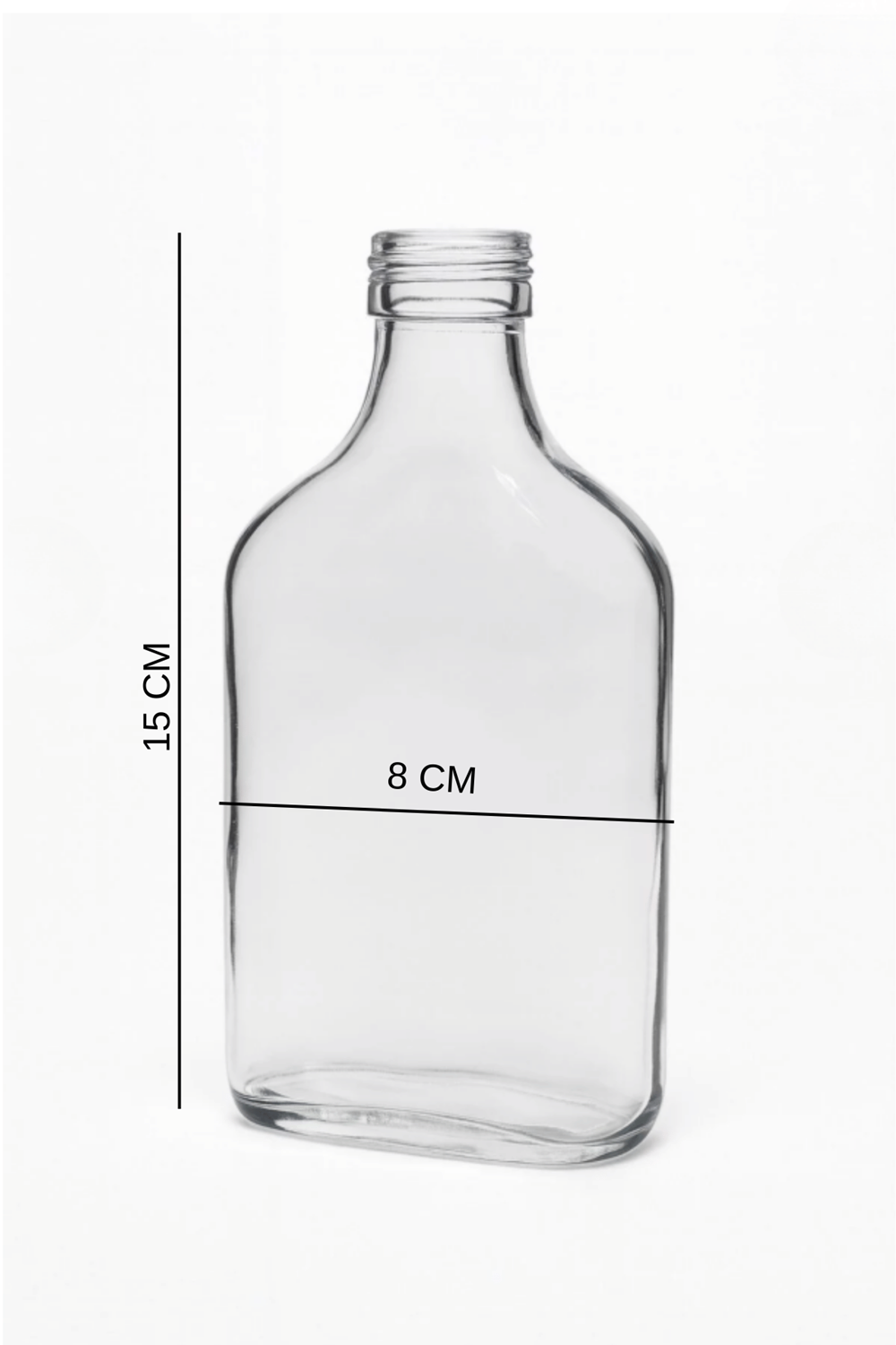 2'li Şeffaf Cam Yassı Yağdanlık - Sızdırmaz Tıpalı 200Ml. Sirkelik Sosluk