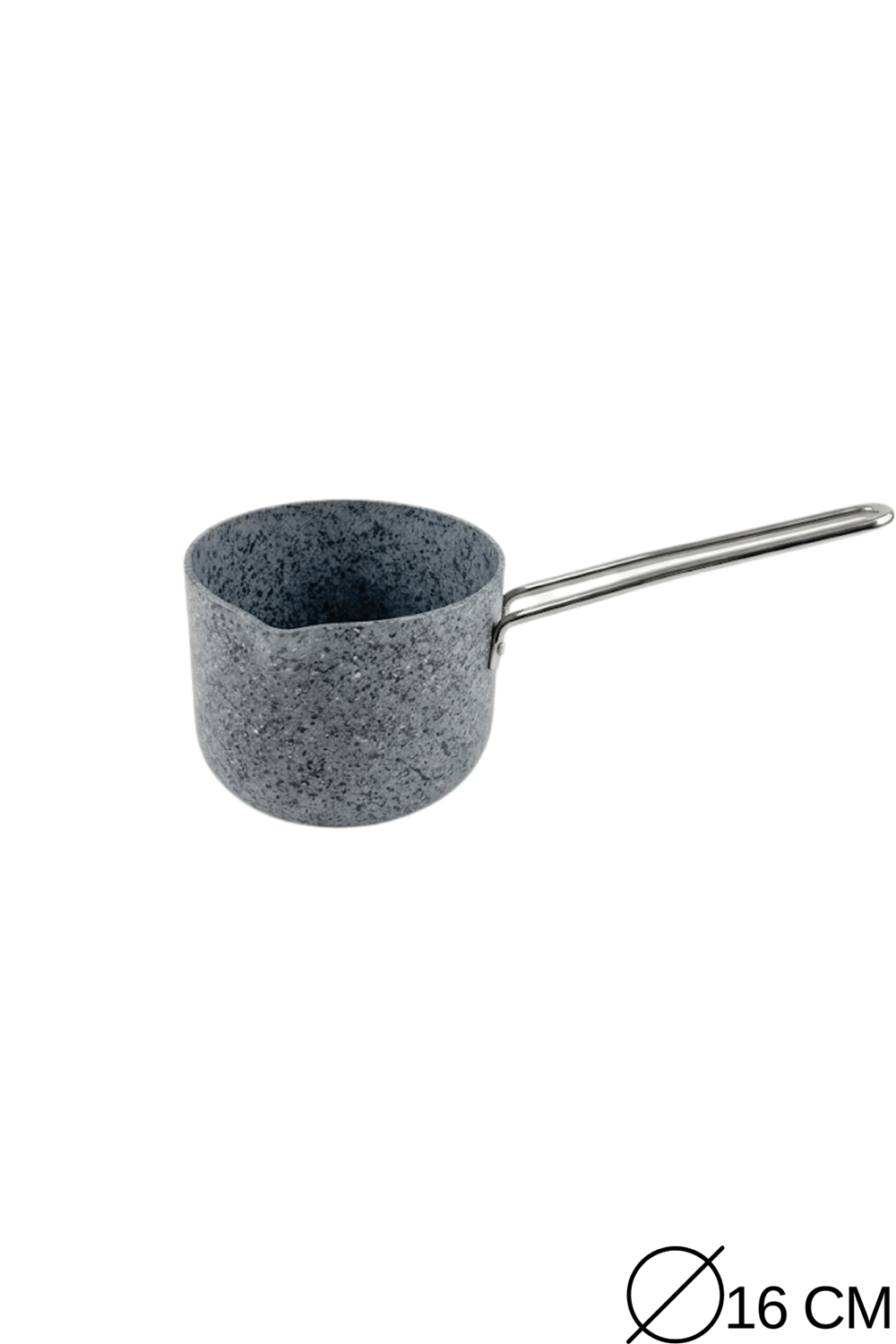 Stone-H 16 cm Çizilmez Yanmaz Yapışmaz Sos Tenceresi - Derin Süt Tenceresi