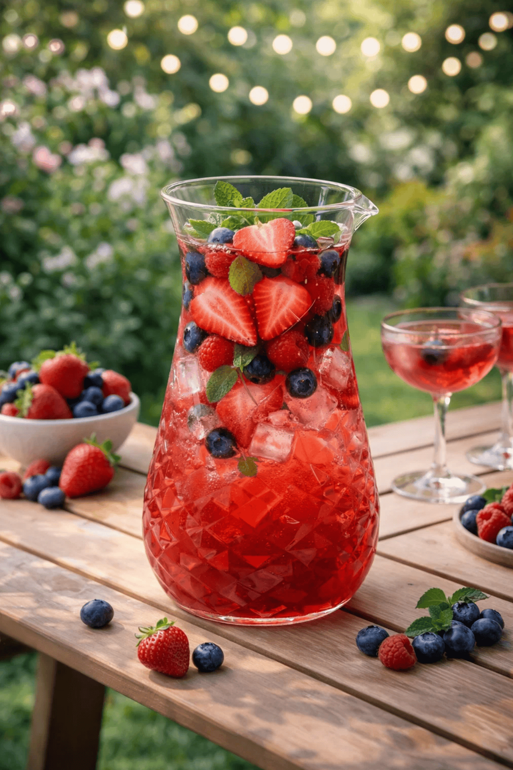 1250 Ml. Desenli İnce El Yapımı Cam Karaf - İris Kokteyl Meşrubat Sunum Servis Sürahi