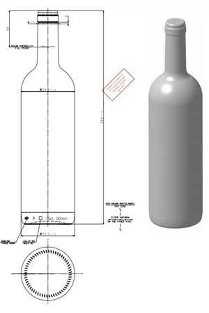 10 Adet 750cc Cam Şişe Mantar Kapaklı Şarap Yağ Şişesi 599475