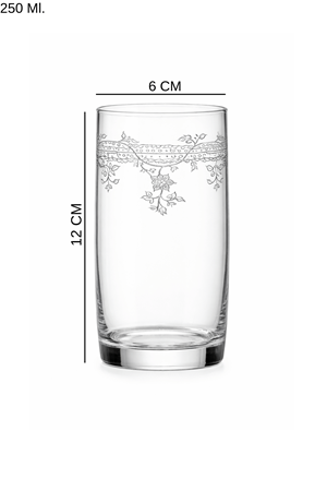 Florale Model Desenli Zarif Su & Meşrubat Bardağı 2’li Set