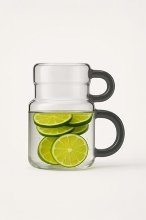 Modern Başucu Sürahisi Bardaklı Sürahi 690 ml