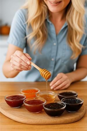 6’lı Şeffaf Cam Reçellik – Kahvaltı Sunum Kasesi - Reçel & Bal Sunumluk