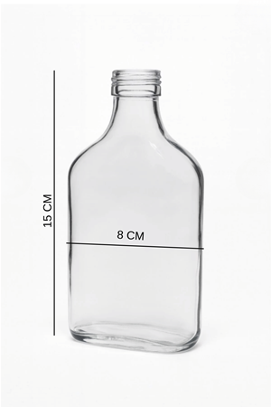 2'li Şeffaf Cam Yassı Yağdanlık - Sızdırmaz Tıpalı 200Ml. Sirkelik Sosluk
