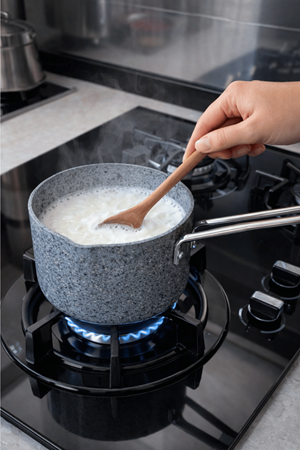 Stone-H 16 cm Çizilmez Yanmaz Yapışmaz Sos Tenceresi - Derin Süt Tenceresi