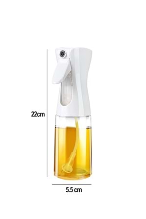 Airfryer Uyumlu Sprey Yağdanlık – 260 ml Cam Şişe,Yağ Püskürtücü Fritöz Izgara Salata