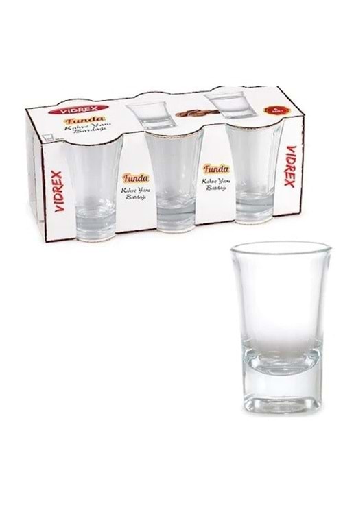 Cam Kahve Yanı Su Bardağı Likör Shot Bardak 50cc Tekila 6 Adet