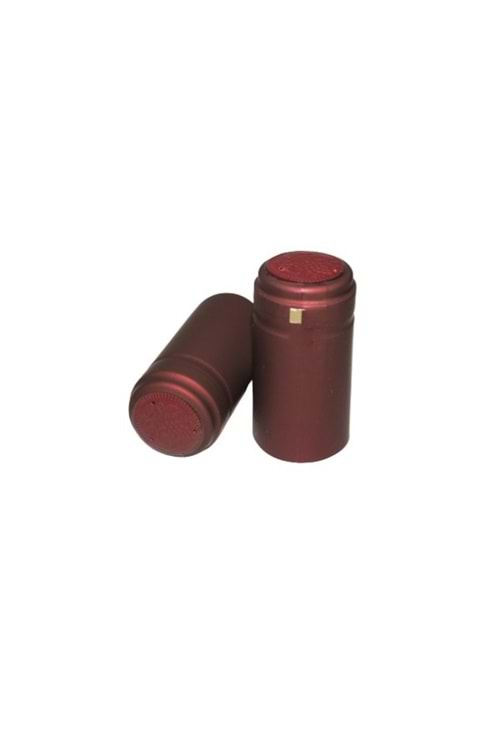 50 Adet Bordo Kapşon 31,5x60 mm Şarap Zeytinyağ Şişesi Kapatma Kapşonu