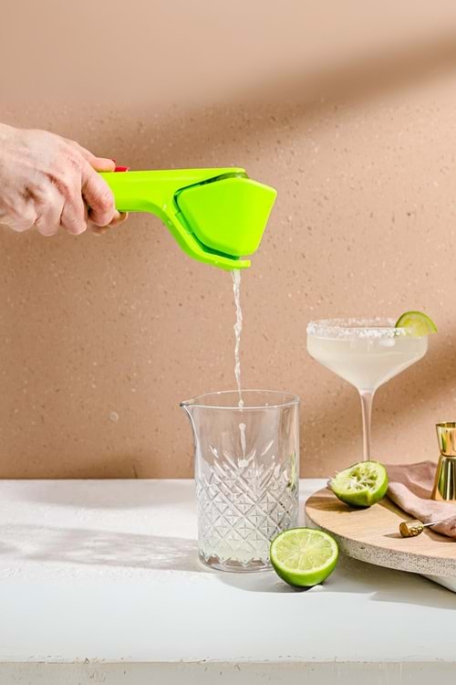 Dreamfarm Fluicer – Kolay Sıkmalı Portatif Lime Sıkacağı Yeşil Sıkacak 23 cm