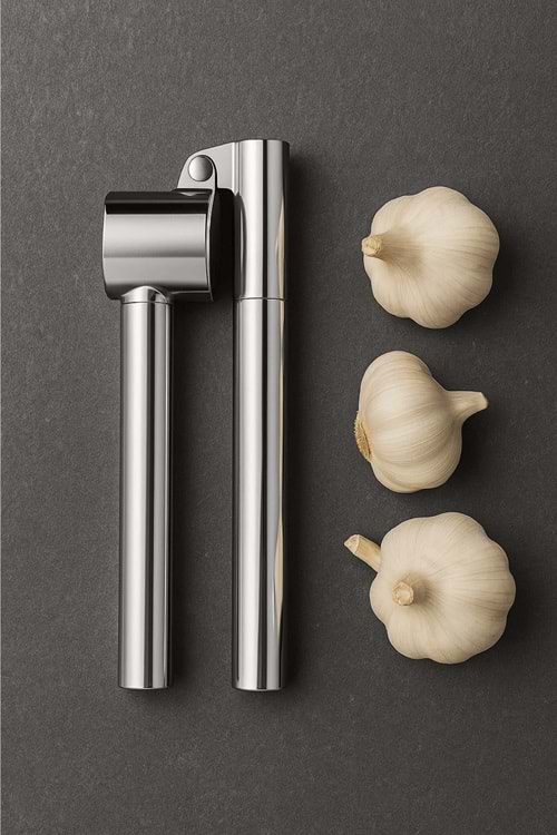 Paslanmaz Çelik Sarımsak Ezici – Sarımsak Ezeceği Rendesi