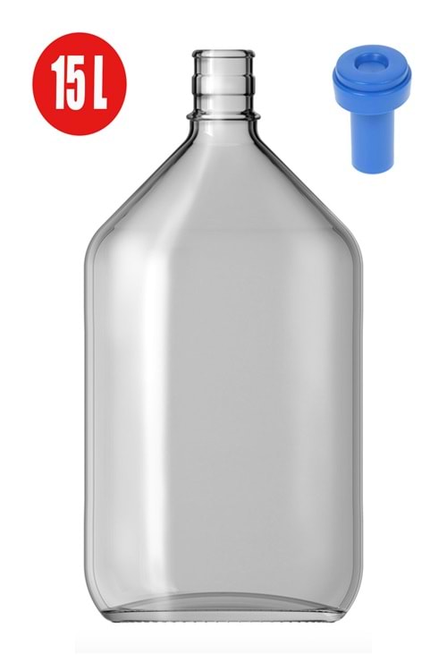 15 Litre Cam Damacana Yaylı Kapak