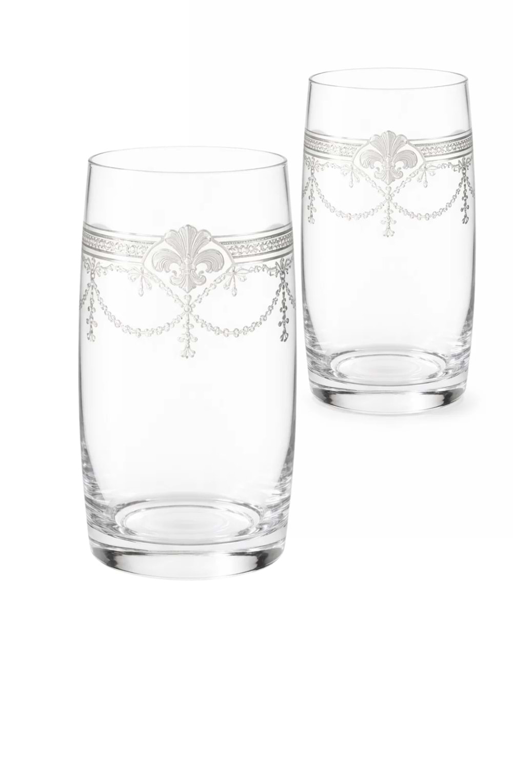 Coronam Model Desenli Su & Meşrubat Bardağı – 2’li Şeffaf Zarif Set