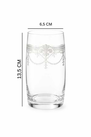 Coronam Model Desenli Su & Meşrubat Bardağı – 2’li Şeffaf Zarif Set