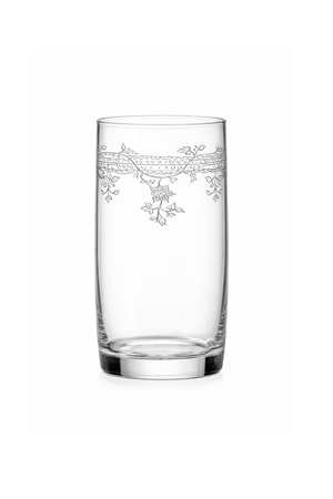 Florale Model Desenli Su & Meşrubat Bardağı – 2’li Şeffaf Zarif Set