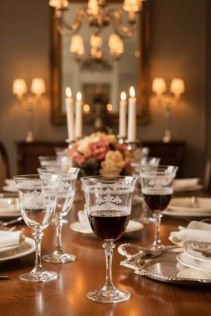 İnsigne Model Desenli Şeffaf Cam Kadeh 2’li – Zarif Sofra Sunumu