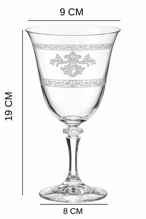 İnsigne Model Desenli Şeffaf Cam Kadeh 2’li – Zarif Sofra Sunumu