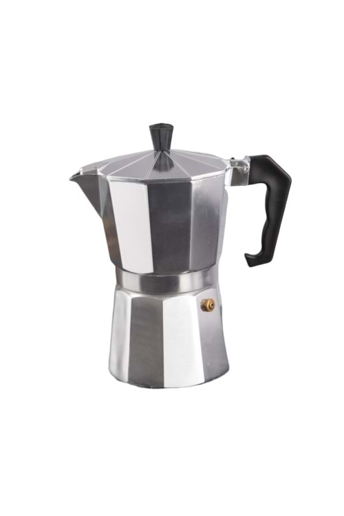 Ocaküstü Moka Pot 3 Fincanlık Alüminyum Kahve Espresso Cezvesi