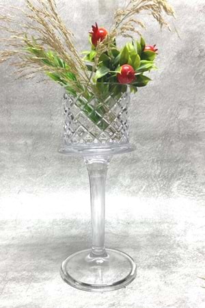 El Yapımı Gözde Kafes Model Ayaklı Sunumluk 10X30 Cm