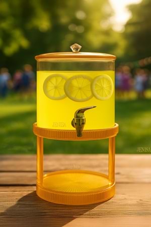 2.6 Litre Amber Cam Şerbetlik – Musluklu, Standlı Sunumluk Sebil İçecek Dispenseri