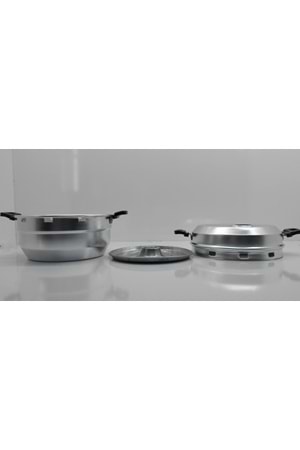 Ocak Üstü Kek Tenceresi Alüminyum Büyük Boy 28 Cm Pasta Tencere