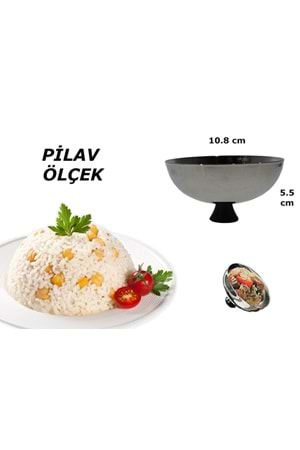 No:4 Yiğitsan Çelik Pilav Ölçeği 10.8 Cm Kap Pilav Ölçek Kalıbı