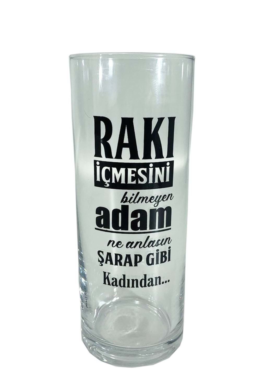 Rakı İçmesini Bilmeyen Adam... Sözlü Rakı Bardağı 2&apos;li Cam Bardak