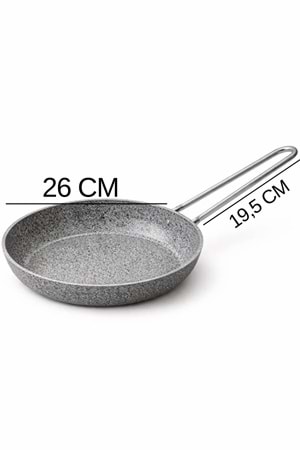 Stone-H 26 cm Çizilmez Yanmaz Yapışmaz Tava